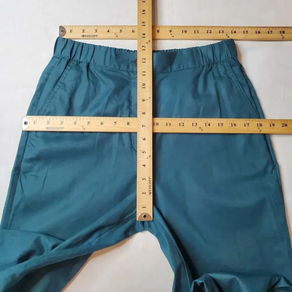 Banana Republic Women Size S NWT Tapered Linen-Blend Pant Green 706574